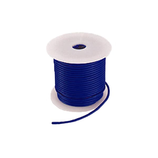 Primary Wire, GPT, 12 AWG, Copper, Blue, PVC Jacket, Stranded